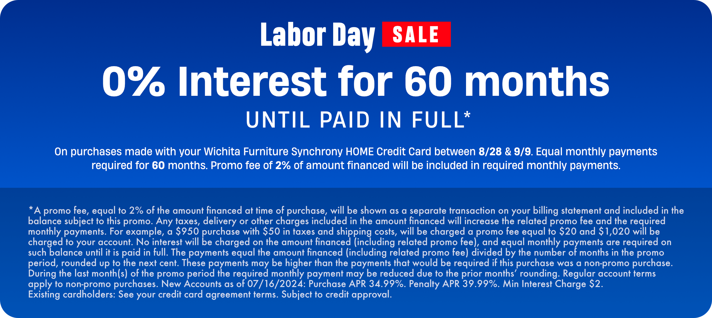 Special Financing on Furniture & Mattresses