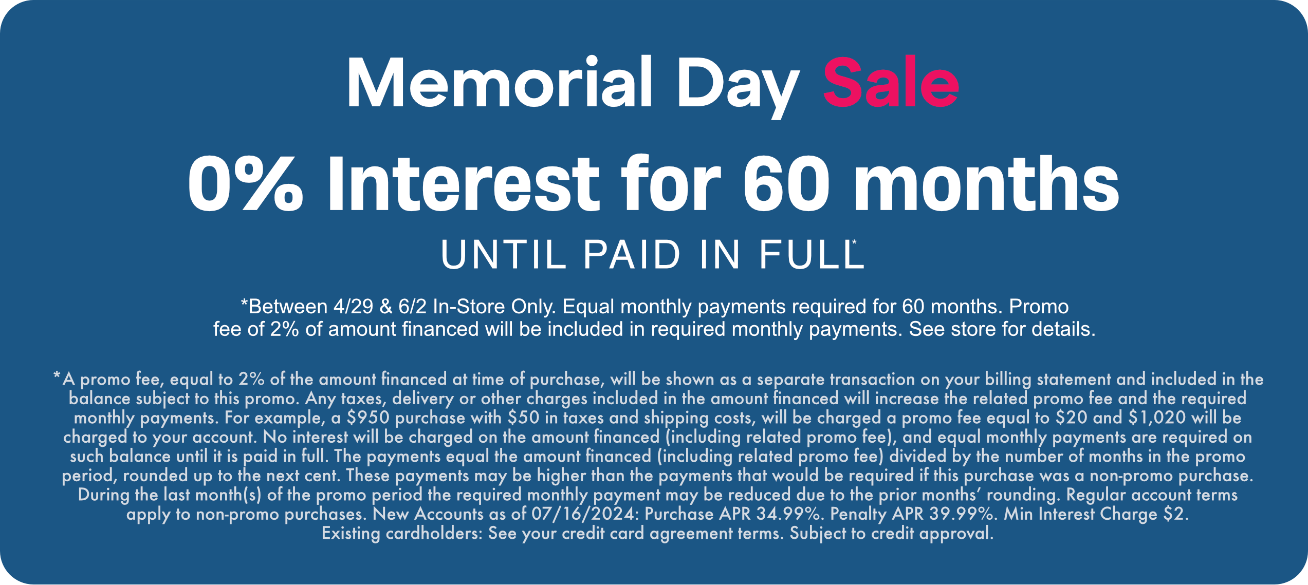 Special Financing on Furniture & Mattresses