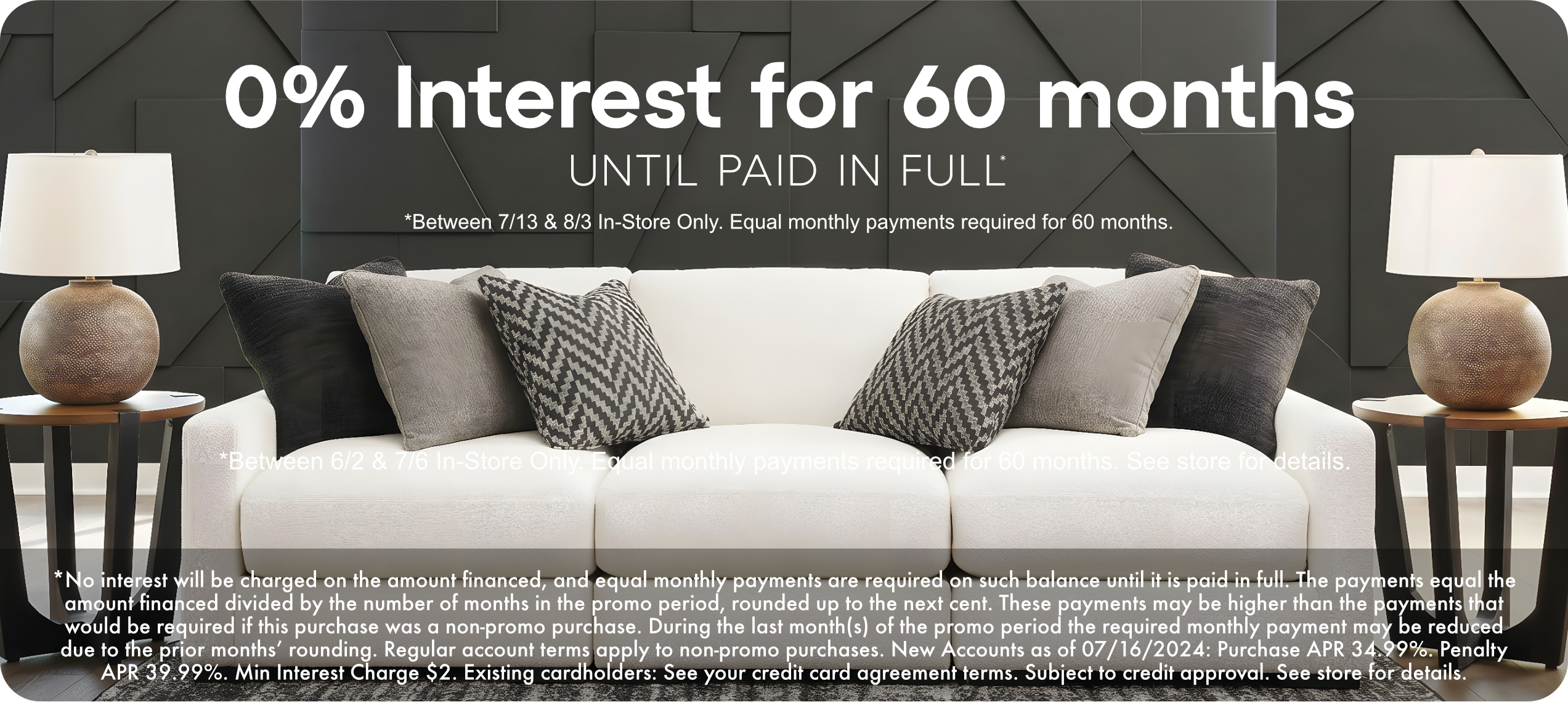Special Financing on Furniture & Mattresses